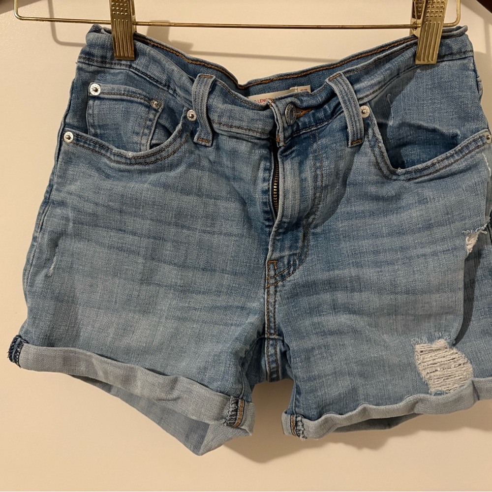 Levi's Light Blue Jean Shorts